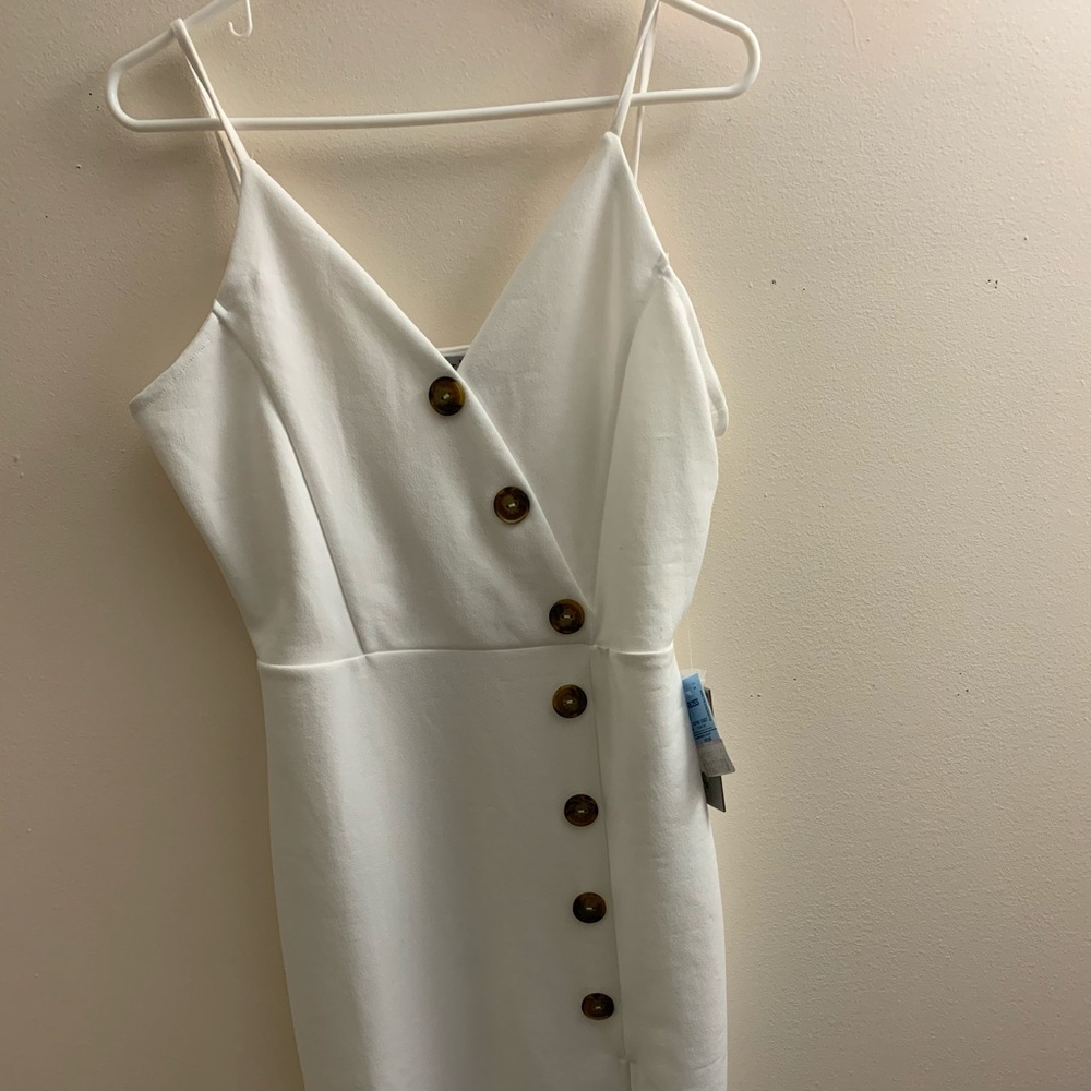 J for Justify white dress